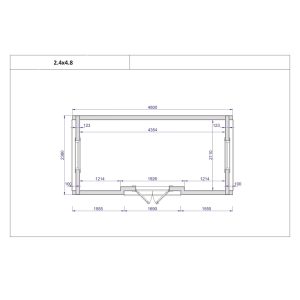 Zateplená kempingová chatka LUXUS s bočním vchodem