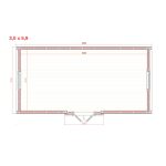 Zateplená kempingová chatka LUXUS s bočním vchodem