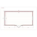 Zateplená kempingová chatka LUXUS s bočním vchodem