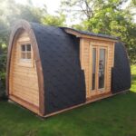 Zateplená kempingová chatka luxus s bočním vchodem