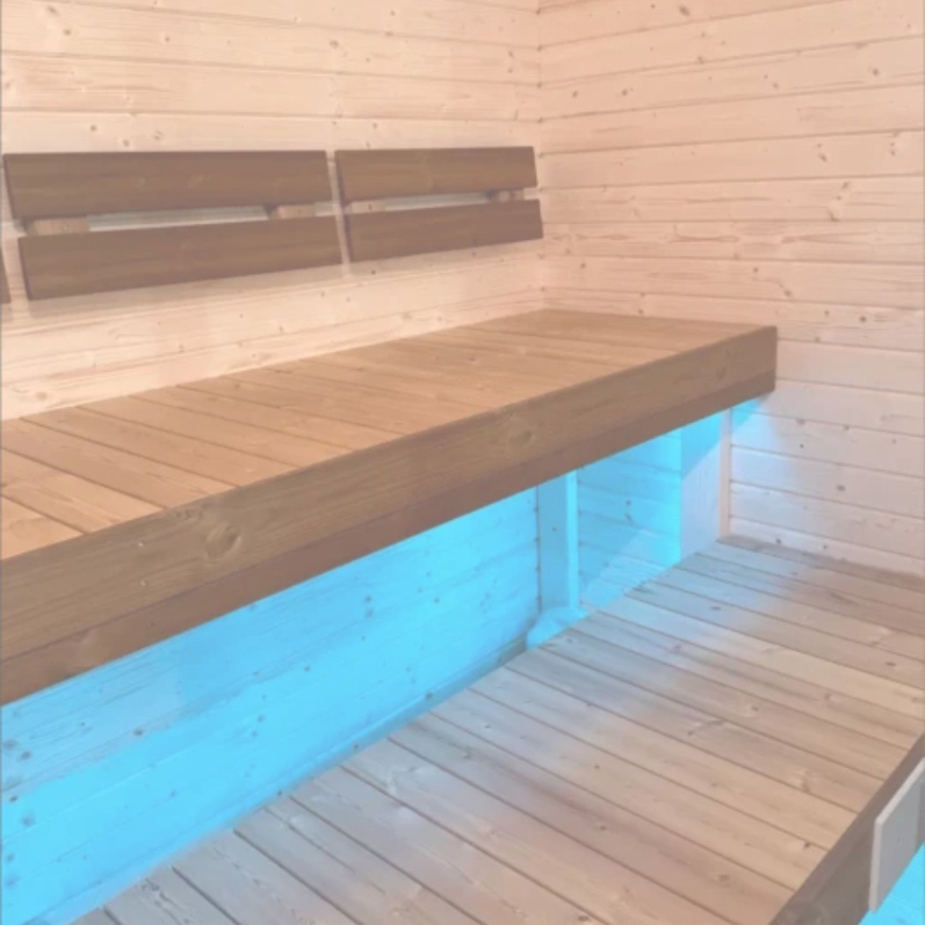 LED osvětlení saunových lavic – 6m