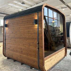 Dřevěná čtvercová sauna 2 m