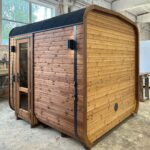 Dřevěná čtvercová sauna 2 m
