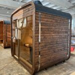 Dřevěná čtvercová sauna 2 m