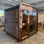 Dřevěná čtvercová sauna 2 m