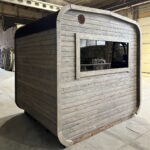 Dřevěná čtvercová sauna 2 m