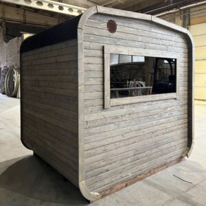 Dřevěná čtvercová sauna 2 m