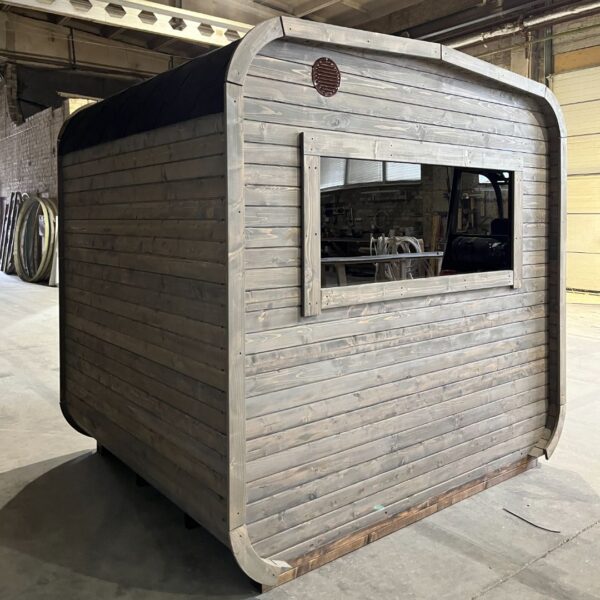Dřevěná čtvercová sauna 2 m