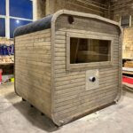 Dřevěná čtvercová sauna 2 m