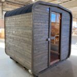 Dřevěná čtvercová sauna 2 m