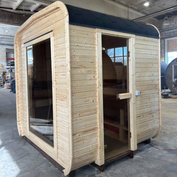 Dřevěná čtvercová sauna 2 m