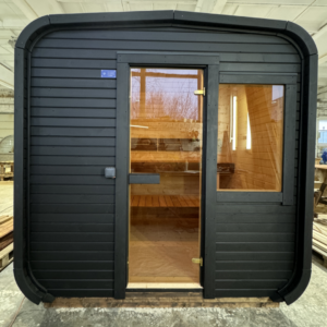 Dřevěná čtvercová sauna 2 m