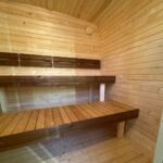 Dřevěná čtvercová sauna 2 m