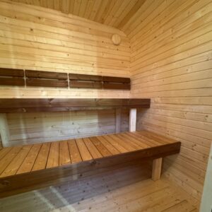 Dřevěná čtvercová sauna 2 m