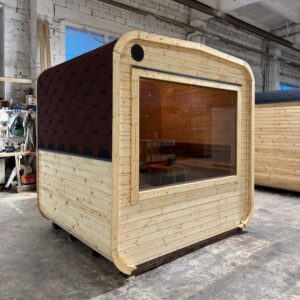 Dřevěná čtvercová sauna 2 m