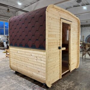 Dřevěná čtvercová sauna 2 m