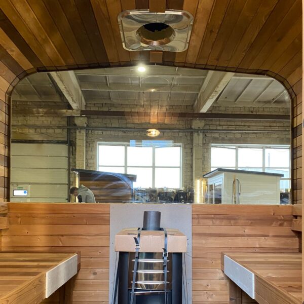 Dřevěná čtvercová sauna 2 m