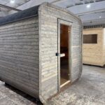 Dřevěná čtvercová sauna 2 m