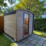 Dřevěná čtvercová sauna 2 m