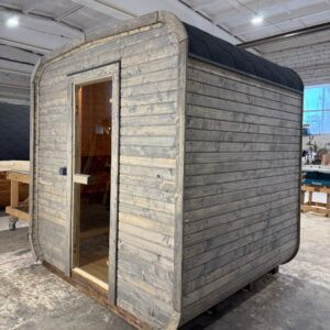 Dřevěná čtvercová sauna 2 m