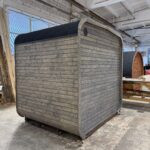 Dřevěná čtvercová sauna 2 m