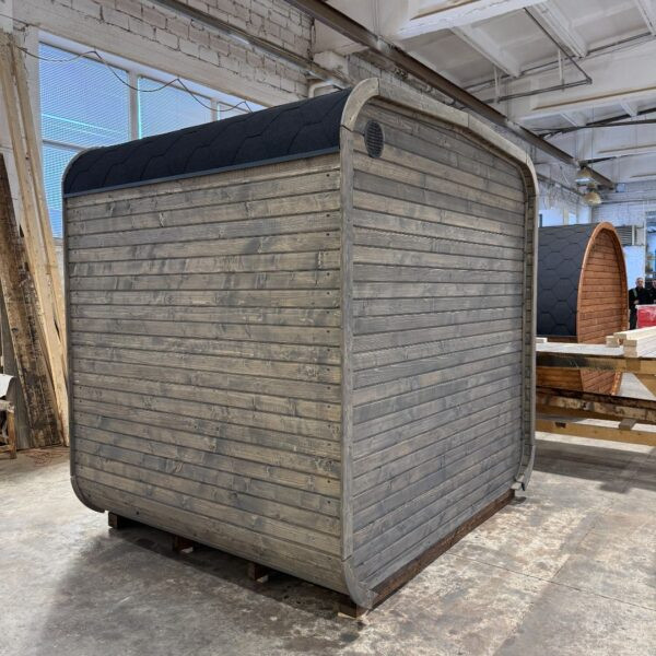 Dřevěná čtvercová sauna 2 m