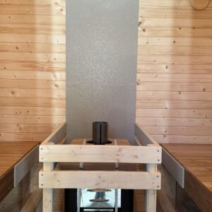 Dřevěná čtvercová sauna 2 m