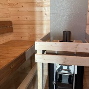 Dřevěná čtvercová sauna 2 m