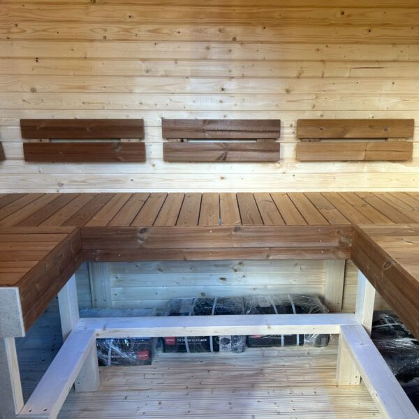 Dřevěná čtvercová sauna 2 m