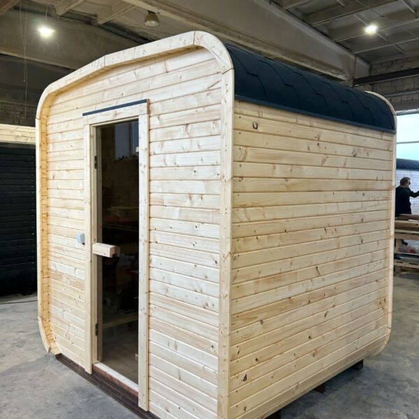 Dřevěná čtvercová sauna 2 m