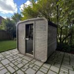 Dřevěná čtvercová sauna 2 m