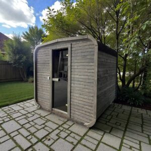 Dřevěná čtvercová sauna 2 m