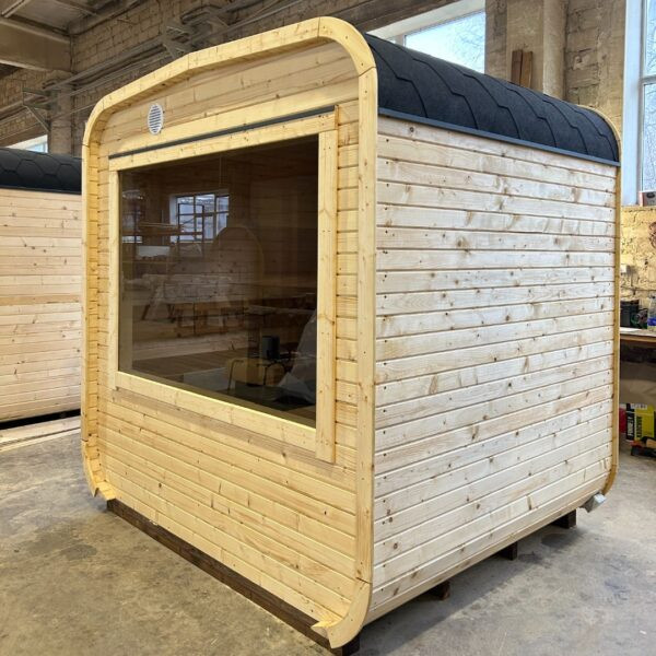 Dřevěná čtvercová sauna 2 m