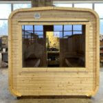 Dřevěná čtvercová sauna 2 m