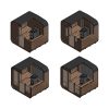 Dřevěná čtvercová sauna 2 m