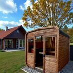 Dřevěná čtvercová sauna 2 m