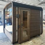 Dřevěná čtvercová sauna 2 m