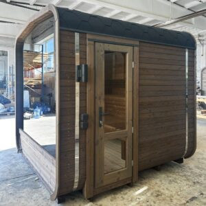 Dřevěná čtvercová sauna 2 m
