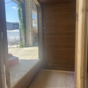 Dřevěná čtvercová sauna 2 m
