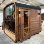 Dřevěná čtvercová sauna 2 m