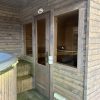 Dřevěná čtvercová sauna COMBI 4 m