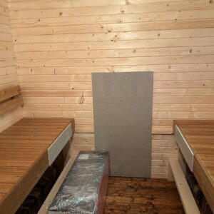Dřevěná čtvercová sauna COMBI 5,4 m