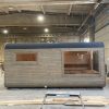 Dřevěná čtvercová sauna COMBI 5,4 m