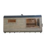 Dřevěná čtvercová sauna COMBI 5,4 m