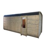 Dřevěná čtvercová sauna COMBI 5,4 m