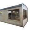 Dřevěná čtvercová sauna COMBI 5,4 m