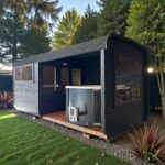 Dřevěná čtvercová sauna COMBI – 5 m