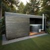 Dřevěná čtvercová sauna COMBI – 5 m