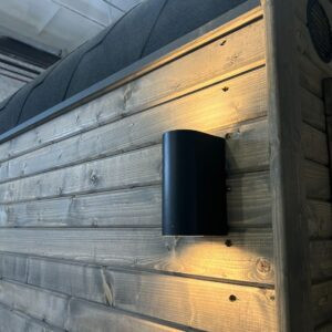 Dřevěná čtvercová sauna COMBI – 5 m