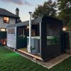 Dřevěná čtvercová sauna COMBI – 5 m